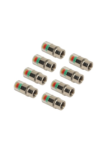 Moveevo 8 Adet Araba Lastik Basınç Kapakları 35 Psı 2.4 Bar Tpms 3 Renkli Görsel Alarm İle - Lastik Basıncı İzleme Ve Uyarı Fonksiyonu