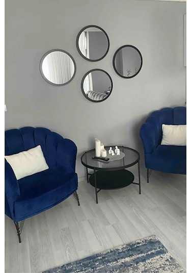 Nordic Orta Sehpa Temperli Cam 75 Cm Demonte Çizilmez Kırılmaz Metal Çerçeve Raflı Minimalist Sehpa - Siyah Siyah