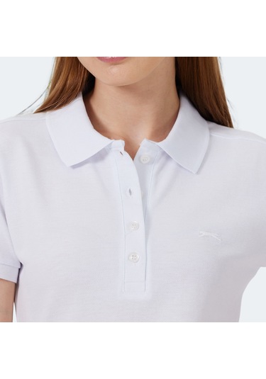 Slazenger VERA I Kadın Polo Yaka Beyaz Tişört