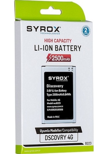 General Mobile 4G Dual Batarya Syrox