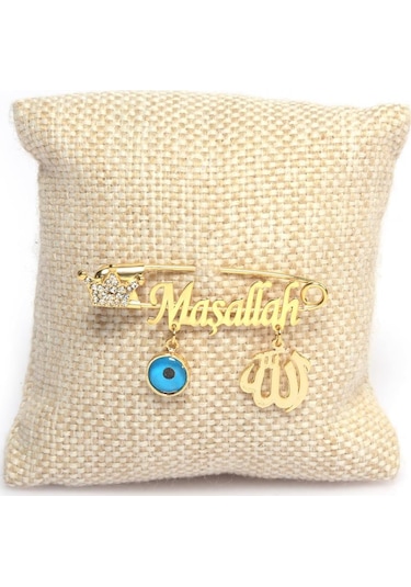 Sahiaksesuar Maşallah Yazılı Bebek Yaka Iğnesi 02