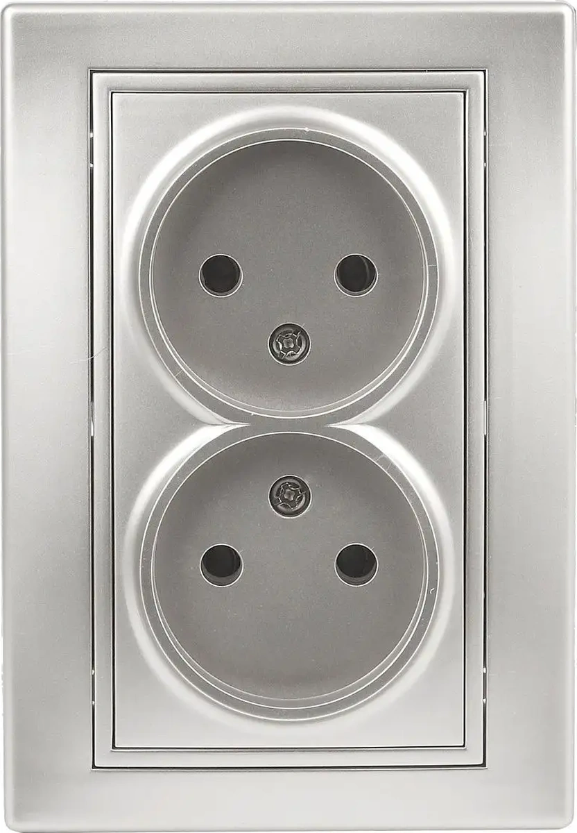 Intro Plano Çiftli Gömme Priz Topraklamasız 16a-250v 131077565 1-204-03