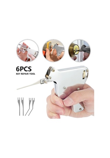 Padalink Stainless Steel Çift Taraflı Kilidi Açma Seti - Profesyonel Locksmith Araçları, 4 Açıcı Bıçak Ve Tansiyon Anahtarı İçeren Tamir Gereci