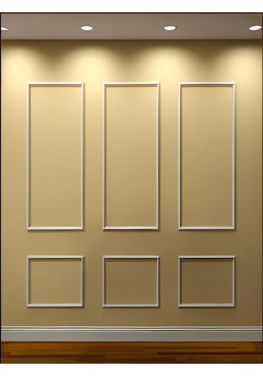 Dekoratif Boyanabilir Poliüretan Duvar Çıtası - 6' Lı Hazır Kesim Çerçeve Seti