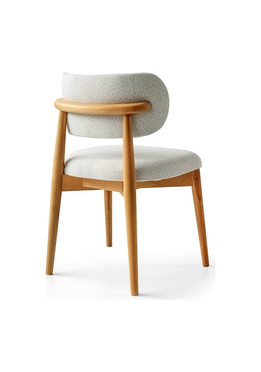 Alya Ahşap Sandalye 6 Adet Kum Beji