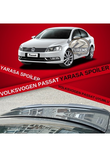 Volkswagen Passat B7 Bagaj Üstü Black Piano Yarasa Spoiler