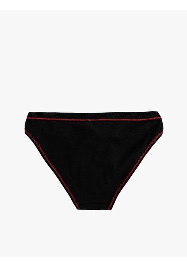 Koton Baskılı Brief Külot Standart Bel Siyah 5wlk30088mk Siyah