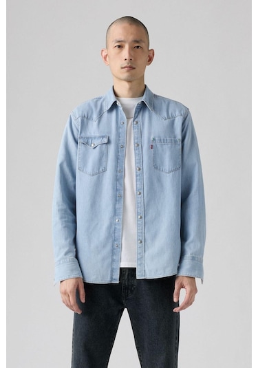 Levi's Barstow Special Edition Turquoise Rivet Erkek Mavi Gömlek-9410 Mavi
