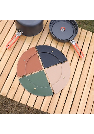 Pu Deri Kahve Filtre Kağıdı Çantası, Su Geçirmez Tasarım Yeşil