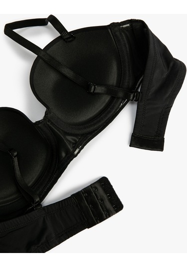 Koton Push Up Askısız Sütyen Balenli Dolgulu Basic Siyah 4wlk10015mk 4WLK10015MK999 Siyah