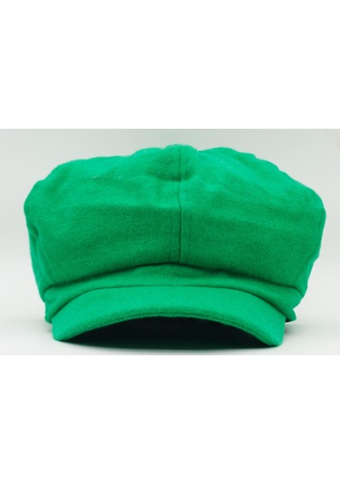 Şapkadan Kadın Yünlü Vintage Kasket Retro Kışlık Şapka 45645dr56702