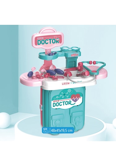 Ogi Mogi Toys Doktor Oyun Seti Eğitici 2 Si 1 Arada Sırt Çantası