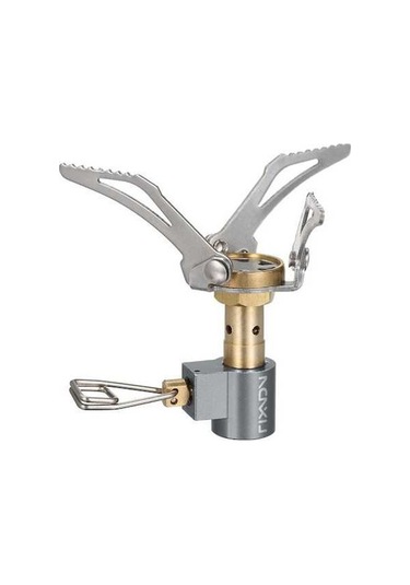 Maoyaya 45g Hafif Katlanır Kamp Gaz Sobası, Gümüş, Cep Açık Pişirme Brülör Gümüş