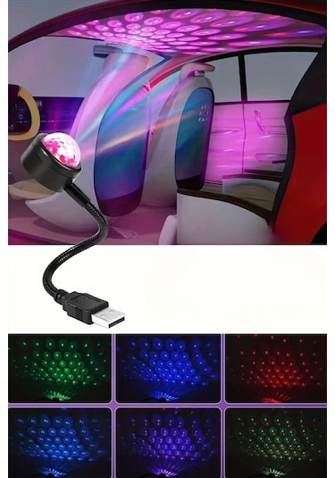 Buffer Usb Sese Duyarlı 8 Farklı Mod Işıklı Led Atmosfer Işığı Ambiyans Aydınlatmas 10"