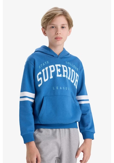 Defacto Erkek Çocuk 2li Takım Baskılı Kapüşonlu Sweatshirt Eşofman Altı D3565a825aube389 Mavi Defacto Erkek Çocuk 2li Takım Baskılı Kapüşonlu Sweatshirt Eşofman Altı D3565a825aube389 Mavi