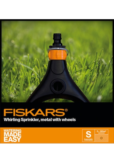 Fiskars 1023657 Döner Fıskiye - Tekerlekli - Metal
