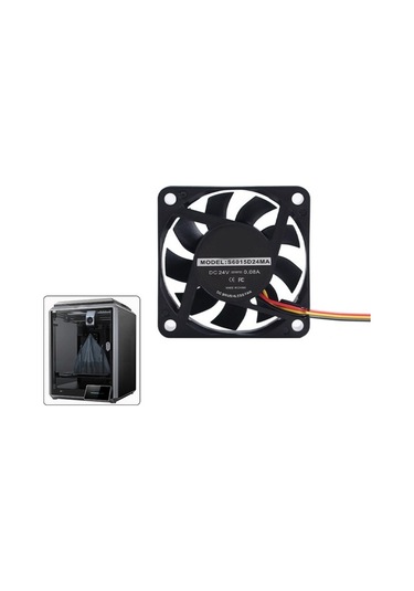 Flybuy Creality K1 Ve K1 Max 3d Yazıcı Soğutma Fanları - 6025 Modelleri, Dc24v, Yüksek Verimli