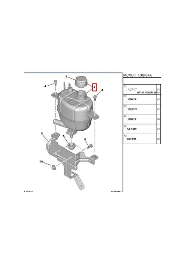 Yedek Su Deposu Bipper Nemo Fiorino 343945-1323ct