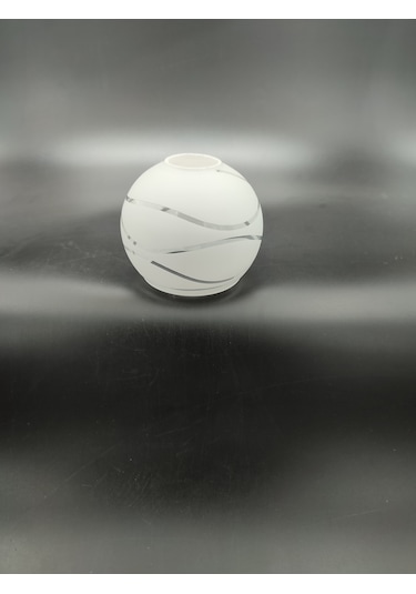 Küçük Avize Camı.suyolu,beyaz Çap:10.00cm-duy Yuvası:3.00cm E.14 Süt Beyaz