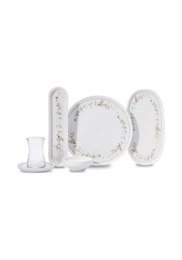 Korkmaz Luna Collection 25 Parça Kahvaltı Takımı A8689-1 Beyaz
