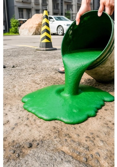 İsonem Çimento Esaslı Kendiliğinden Yayılan Renkli Jelbeton 20 Kg Yeşil