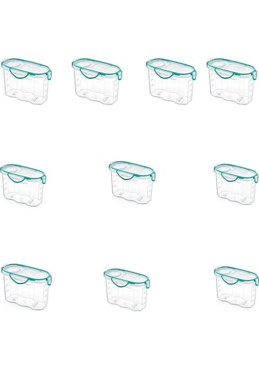 Buffer® 10 Adet Kilitli Kapaklı 12 Litre Erzak Saklama Kabı Çok Renkli