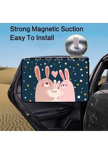 Lemestar Hızlı Kurulumlu Manyetik Araç Güneşlik - Uv Koruma, Katlanabilir, Emniyetli Sürüş