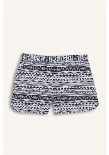 Defacto Etnik Desenli Deniz Şortu-fall İn Love T5232az25smbk27 Siyah