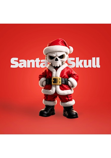 Kuru Kafa Noel Baba Özel Seri Kırmızı Özel Seri Koleksiyon Ürünü Oyuncak Figür