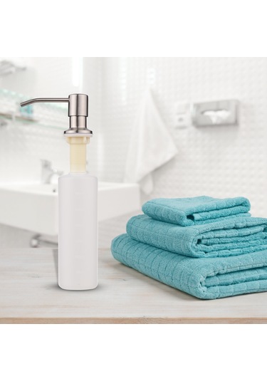 Mufunye 3 Adım El Yapımı Çevre Dostu 300ml Paslanmaz Çelikli Sabunluk - Mutfak, Banyo, Yatak Odası İçin Çok Amaçlı