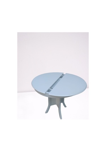 Bengimobilya Masa Baba Kutu Ayak Parlak Beyaz Model Boya 90 Cm Tabla Açılır It