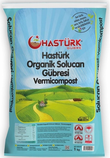 Hastürk Organik Solucan Gübresi 1 Kg. 1 KG