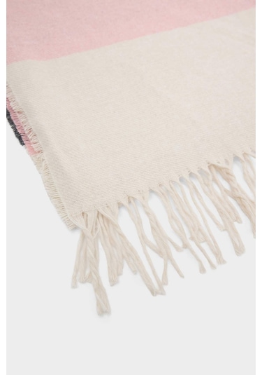 Defacto Kadın Renk Bloklu Atkı R7284az25wnpn1 Pembe