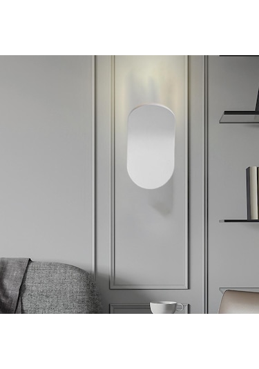 Homyl 5w Led Duvar Apliği Fırçalanmış Alüminyum Beyaz Beyaz