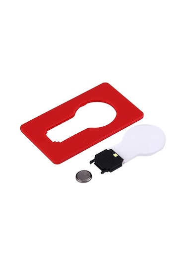 Sones Led Cep Lambası, Yaratıcı Ultra İnce Kart Işığı, Rastgele Renk Teslimatı Çok Renkli