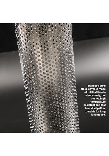 Haşlanma Önleyici Boru Kapağı Soba Borusu Koruyucuları Baca Borusu Kap Gümüş