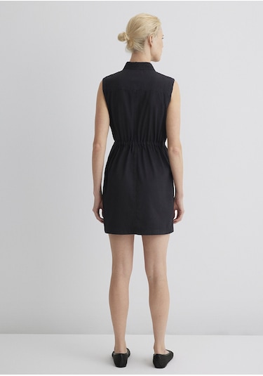 Mavi - Simla Gold Klasik Puslu Siyah Jean Elbise 1310659-89758 Siyah