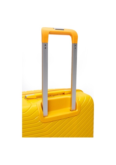 Elatae Exclusive Pro Polipropilen Kabin Boy Kırılmaz Valiz Sarı 5239