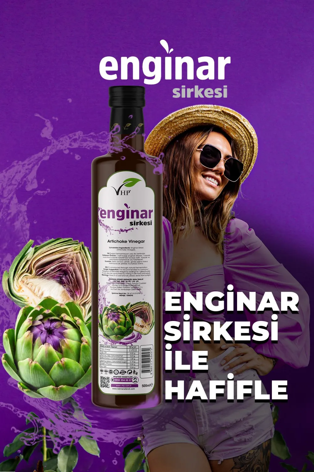 Vhp Enginar Sirkesi 500 Ml