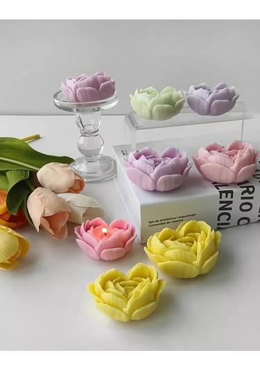 Wick24 Silikon Kalıp Gül Kalp 242727024
