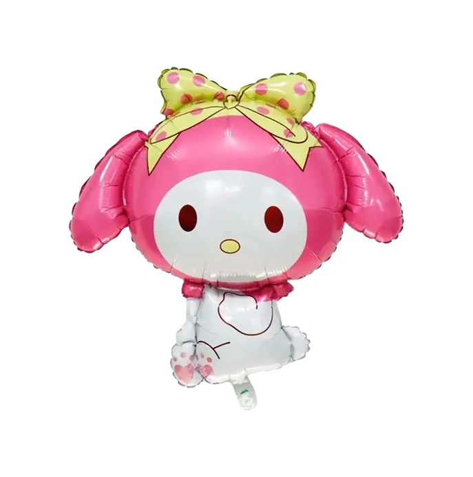 Folyo Balon My Melodi -kuromi Temalı 80x75 Pembe Büyük Doğum Günü Parti Balonu Çok Renkli