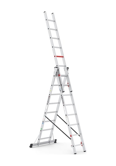 Çağsan TS175 3x8 Basamaklı Triocombi Üç Parçalı Çok Amaçlı Merdiven