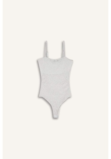 Defacto Coool Fitted Dantel Bodysuit F7895ax25hswt32 Beyaz
