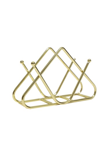 Kokteyl Yemek Masası Düğün Altın Peçetelik Peçete Standı Düzenleyici Altın