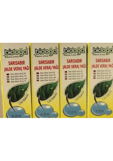 Bidoğa Aloe Vera Sarı Sabır Yağı 20 ML