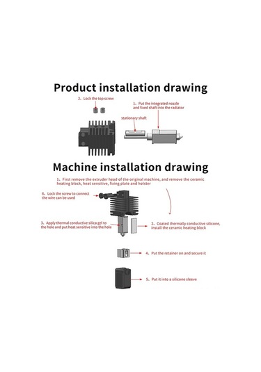 Fortunelane Bambu Lab X1/p1p 3d Yazıcı İçin Geliştirilmiş Sert Çelik Ekstruder Seti - 300 C Isı Dayanımı, Silikon Kılıf Ve 2 Nozz