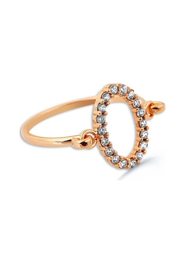 Kuyumcudukkani Elişi Oval Şekilli Taşlı Yüzük-10310-r-w Rose