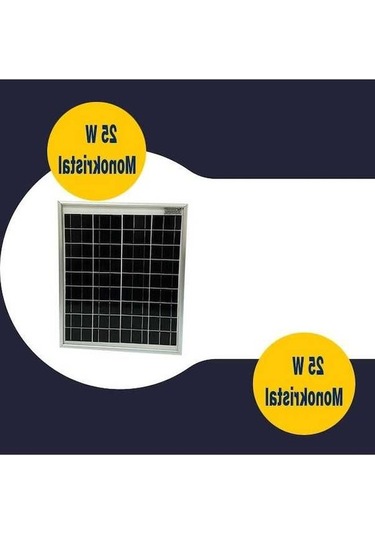 Pazly 25w 36 Hücre 12v Monokristal Güneş Paneli - Yüksek Verimli Solar Panel