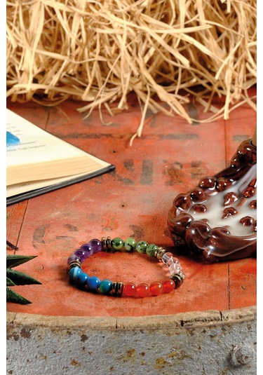 Ssilhoutte Doğaltaş Sertifikalı Kova Burcu Doğal Taş Kadın&erkek Bileklik Ametist,yeşim,mavi Ve Kırmızı Akik Çok Renkli