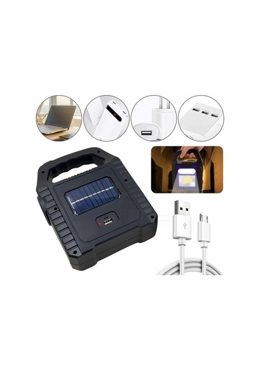 Noas Yl05 7000 Bitez Şarjlı Solar Güneş Enerjili Led El Feneri Çok Renkli